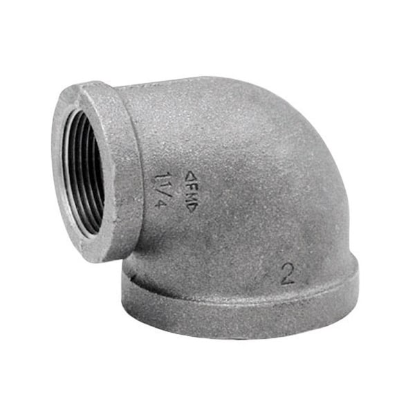 Anvil 2 in. FPT X 1-1/2 in. D FPT Black Malleable Iron 90 Degree Elbow